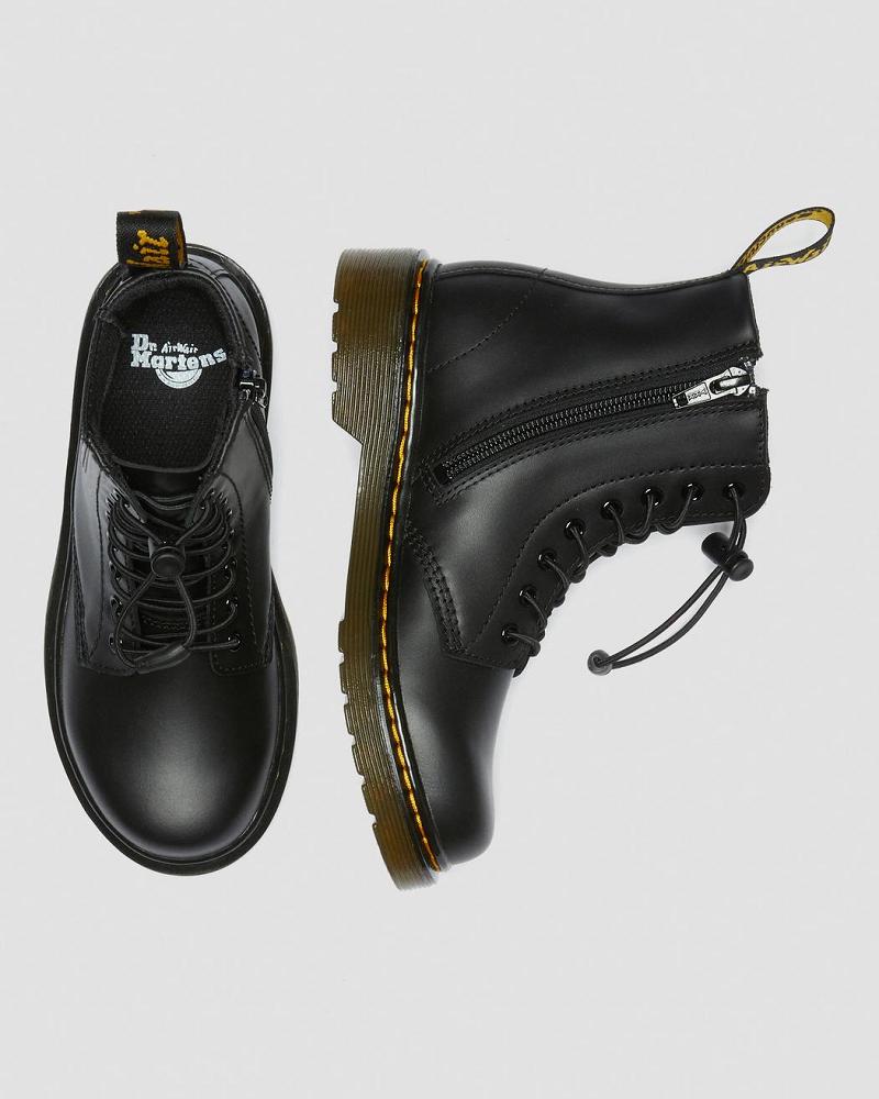 Dr Martens Junior 1460 Harper Leren Vrijetijdslaarzen Kinderen Zwart | NL 161ILH